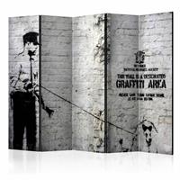 Vouwscherm - Graffiti Area, Banksy 225x172cm