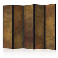 Vouwscherm - Gouden muur 225x172cm