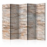 Vouwscherm - Stenen muur 225x172cm