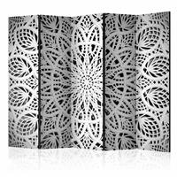 Vouwscherm - Witte Mandala II 225x172cm