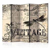 Vouwscherm - Vintage Correspondentie 225x172cm