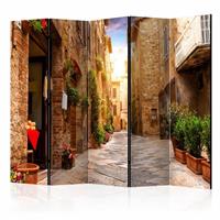 Vouwscherm - Straatje in Toscane 225x172cm