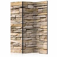 Vouwscherm - Decoratieve stenen 135x172cm