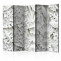 Vouwscherm - Witte tuin 225x172cm