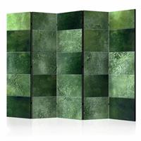 Vouwscherm - Groene puzzel 225x172cm