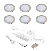 LED Inbouwspot Hera FR 55 set van 6 met dimbare trafo