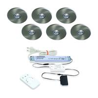 Hera Inbouwspot Super Light Emotion led set van 6. Lichtkleur regelbaar