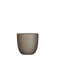 Mica Tusca pot rond taupe mat h16xd17 cm 