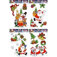 Kerst raamstickers set