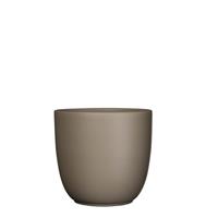 Mica Tusca pot rond taupe mat h20xd22,5 cm 