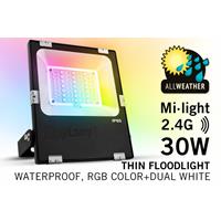 Mi·Light Mi-Light 30W RGBWW Kleur + Dual White LED Schijnwerper. Waterdicht IP65