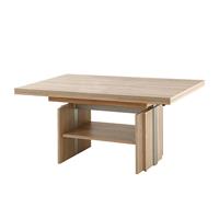 home24 Modoform Couchtisch Beate Spanplatte Eiche Sonoma Dekor Modern Höhenverstellbar/Ausziehbar 110x53x68 cm (BxHxT)