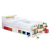 Liniex Build Kids Single Bed 2m w. storage & build brick display (BOX 1 of 2)