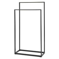 Aquanova Yuri Handdoekrek Staand 45x20x83cm Mat Zwart YURTLH-09