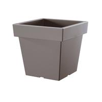 Bloempot vierkant lofly low 30x30x27cm steengrijs prosperplast