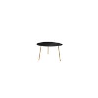 Leitmotiv Ovoid Bijzettafel Ijzer/Enamel 56 x 50 x 37 cm - Zwart