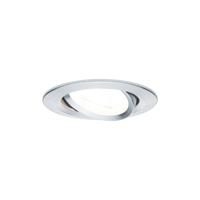 Paulmann,LED Einbaustrahler Nova rund 1x6,5W GU10 Alu gedreht schwenkbar 3-Stufen-dimmbar