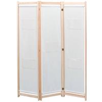 Kamerverdeler met 3 panelen 120x170x4 cm stof crme