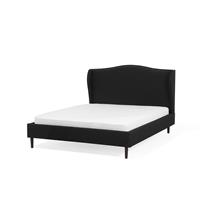 Beliani Bed stof zwart 140 x 200 cm COLMAR