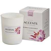 Bolsius Accents scented glass Bubbles & Blessings