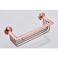 saniclear Copper shampoo houder / doucherek 25cm geborsteld koper