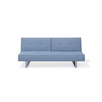 Beliani DUBLIN Slaapbank Blauw Polyester 190x105