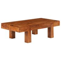 vidaXL Couchtisch Akazienholz Massiv Palisander-Finish 100x50x30 cm 