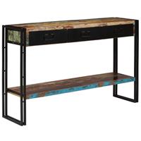 vidaXL Konsolentisch Altholz Massiv 120 x 30 x 76 cm Braun