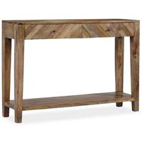 vidaXL Konsolentisch Massivholz Vintage 118 x 30 x 80 cm Braun