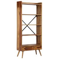 vidaXL Bücherregal Massivholz 75 x 30 x 170 cm Braun