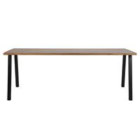 Woood James Eettafel Noten/Zwart