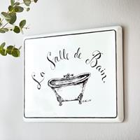 LOBERON Decoratief schildje La salle de bain