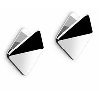 Zack Olfo handdoekhaak vierkant set/2 RVS Hoogglans 40367