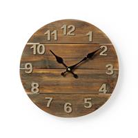 nedis CLWA002WD30 Ronde Wandklok Diameter 30 Cm Hout