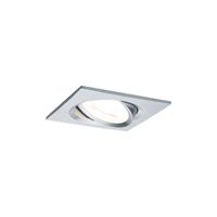 Paulmann,LED Einbaustrahler Nova eckig 1x6,5W GU10 Alu gedreht schwenkbar