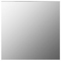 vidaXL Wandspiegel 60 x 60 cm Quadratisch Glas Silber