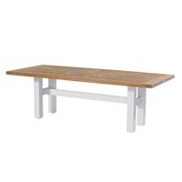 Hartman Sophie Yasmani vintage teak tuintafel 240x95xH76 cm - wit