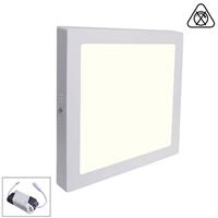 BSE LED Downlight - Opbouw Vierkant 12W - Natuurlijk Wit 4200K - Mat Wit Aluminium - 170mm