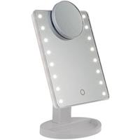 Spiegel op standaard met LED verlichting 28 x 20 cm