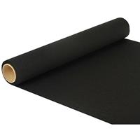 Tafelloper zwart 500 x 40 cm papier Zwart
