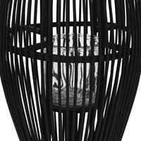 Lantaarnhouder hangend 60 cm bamboe zwart