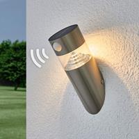 Lampenwelt.com LED wandlamp op zonne-energie Kalypso schuine vorm