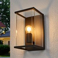 Lampenwelt.com Outdoor wandlamp Annalea met glasscherm en IP54