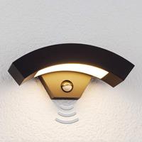 Lampenwelt.com Lennik - LED-buitenwandlamp met bewegingssensor