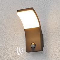 Lucande LED-buitenwandlamp Timm met bewegingssensor