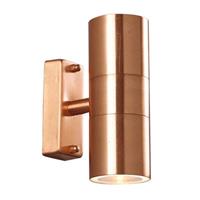 Nordlux Tin Duo GU10 wandlamp buiten koper