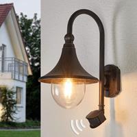 Lindby Daphne - buitenwandlamp met bewegingssensor