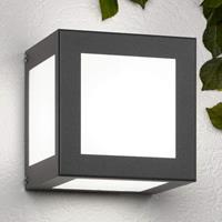CMD Kubieke buitenwandlamp Cubo, antraciet