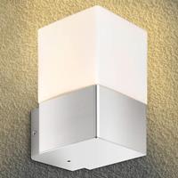 LCD Buitenwandlamp Linus, rvs zonder sensor