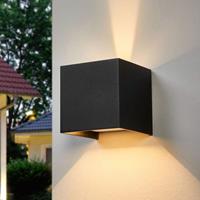 Helestra Siri 44 LED buitenwandlamp matzwart